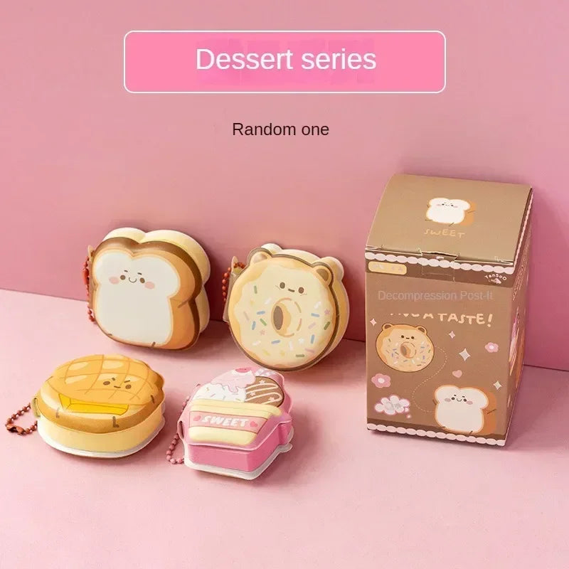 Kawaii Cartoon Soft Silicone Sticky Notes πβ¨ - Adorable Memo Pads for School & Office Supplies! πΎπ