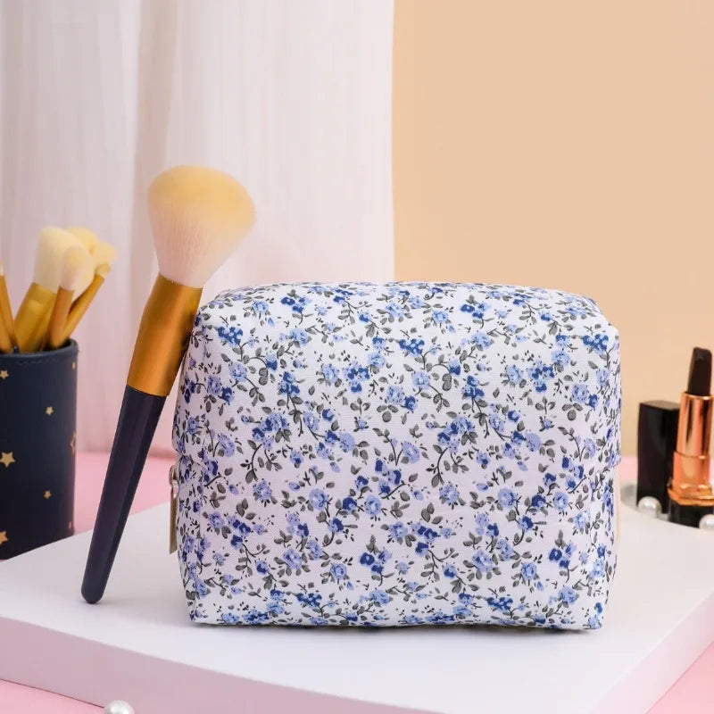 Kawaii Floral Makeup Organizer πΈβ¨ Cute Travel Case for Cosmetics & Brushes ππ