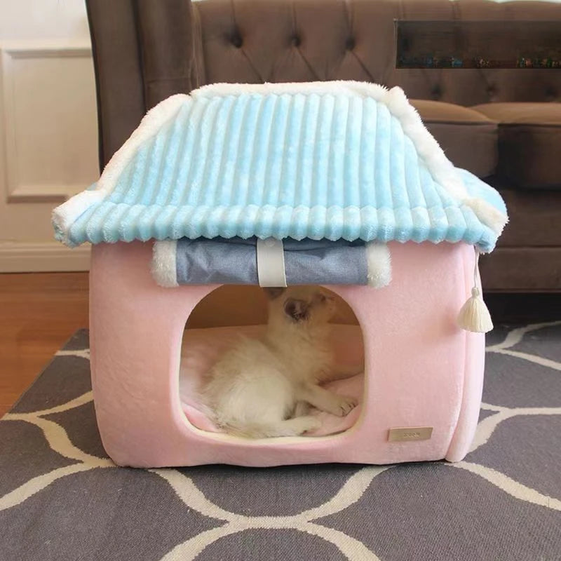 Kawaii Cozy Foldable Pet Winter Haven π‘π