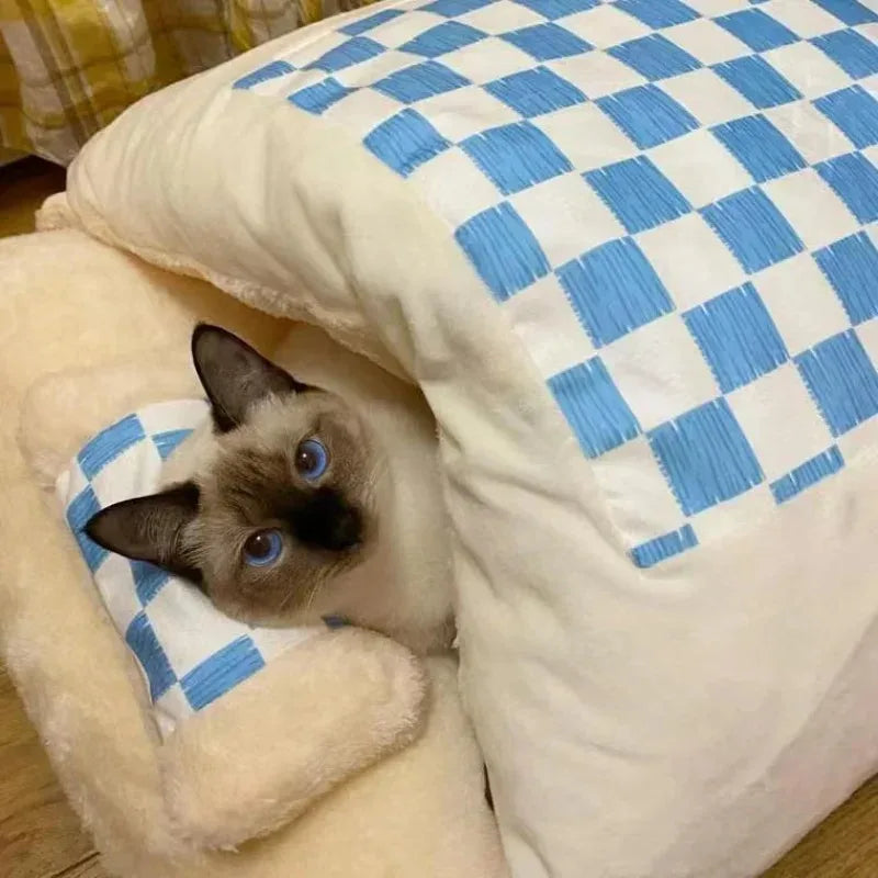 Purrfectly Cozy Cat Cloud ☁️🐾 Plush Winter Den for Furry Friends 🐱✨