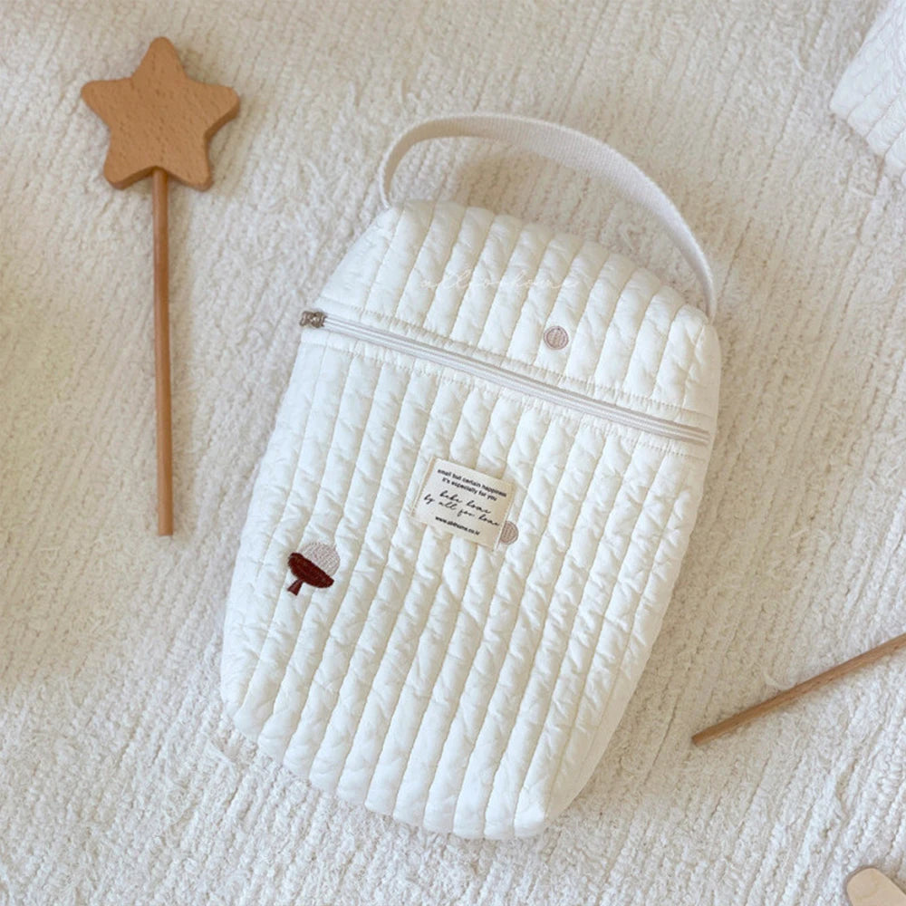 Kawaii Custom Name Mommy Bag πΈβ¨ Cute Multifunctional Baby Carriage Hanging Bag with Embroidery π Mother & Baby Essentials!