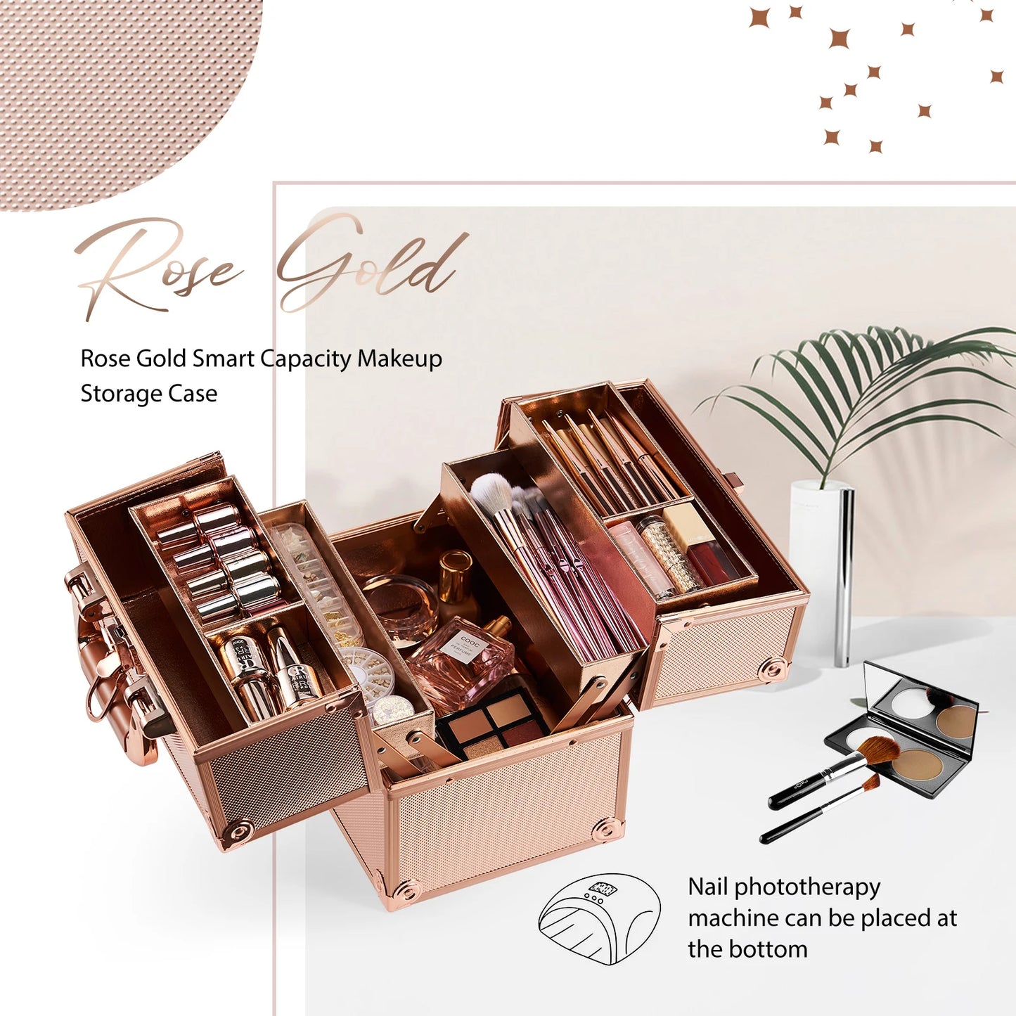 Kawaii Portable Makeup Case β¨π - Adorable Travel Cosmetics Organizer Box for Beauty & Jewelry πΈπ