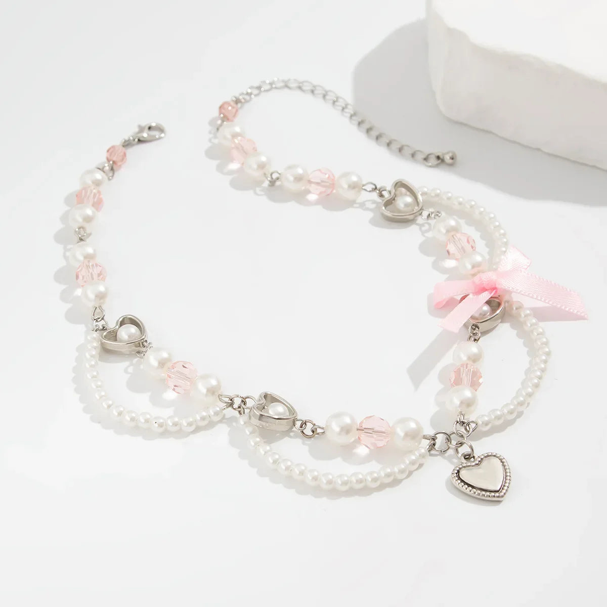Kawaii Strawberry Pearl Choker πβ¨ | Sweet Aesthetic Necklace for Women πΈπ