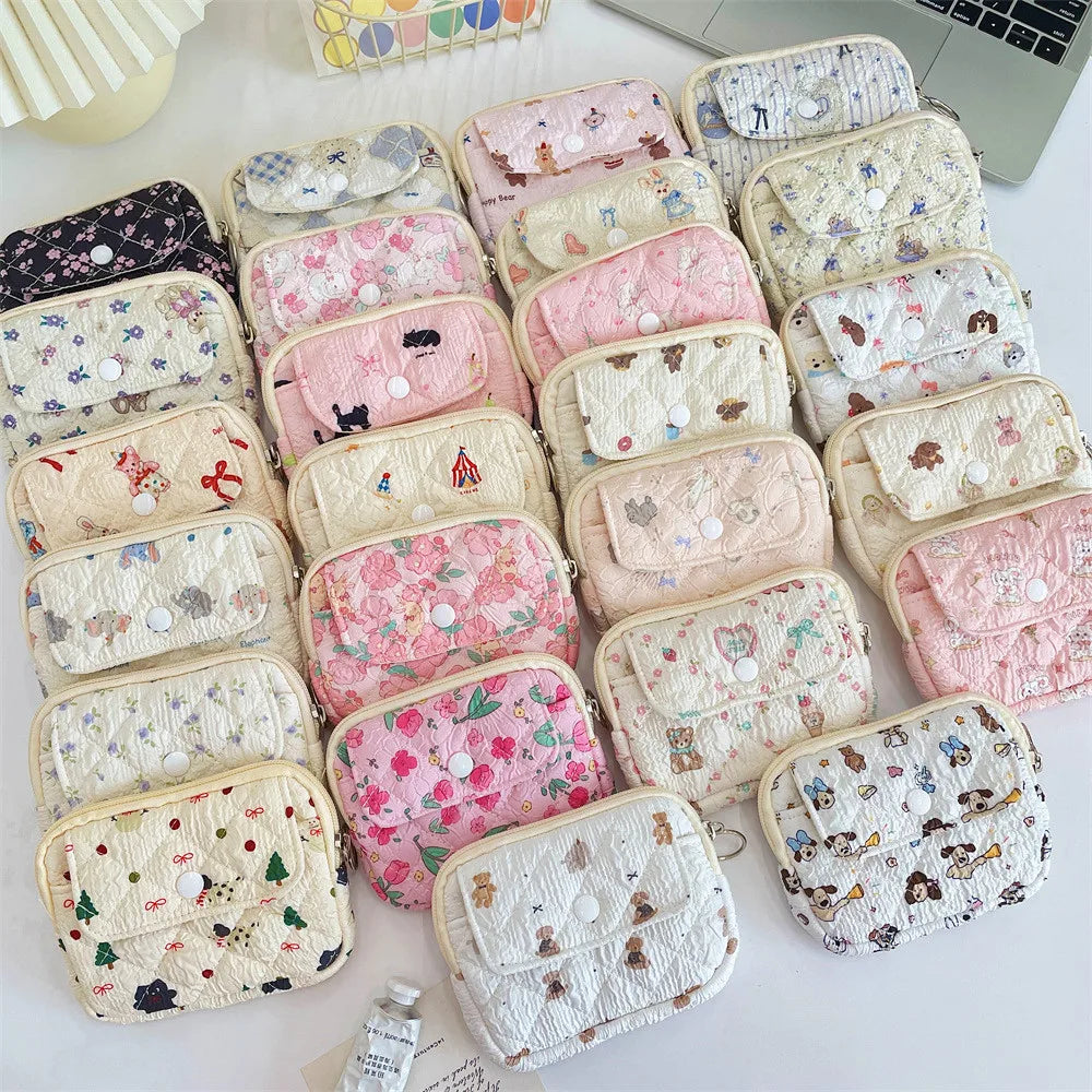 Kawaii Cartoon Makeup Pouch π°β¨ | Cute Travel Lipstick & Earphone Organizer Bag ππ - Perfect Gift for Women!