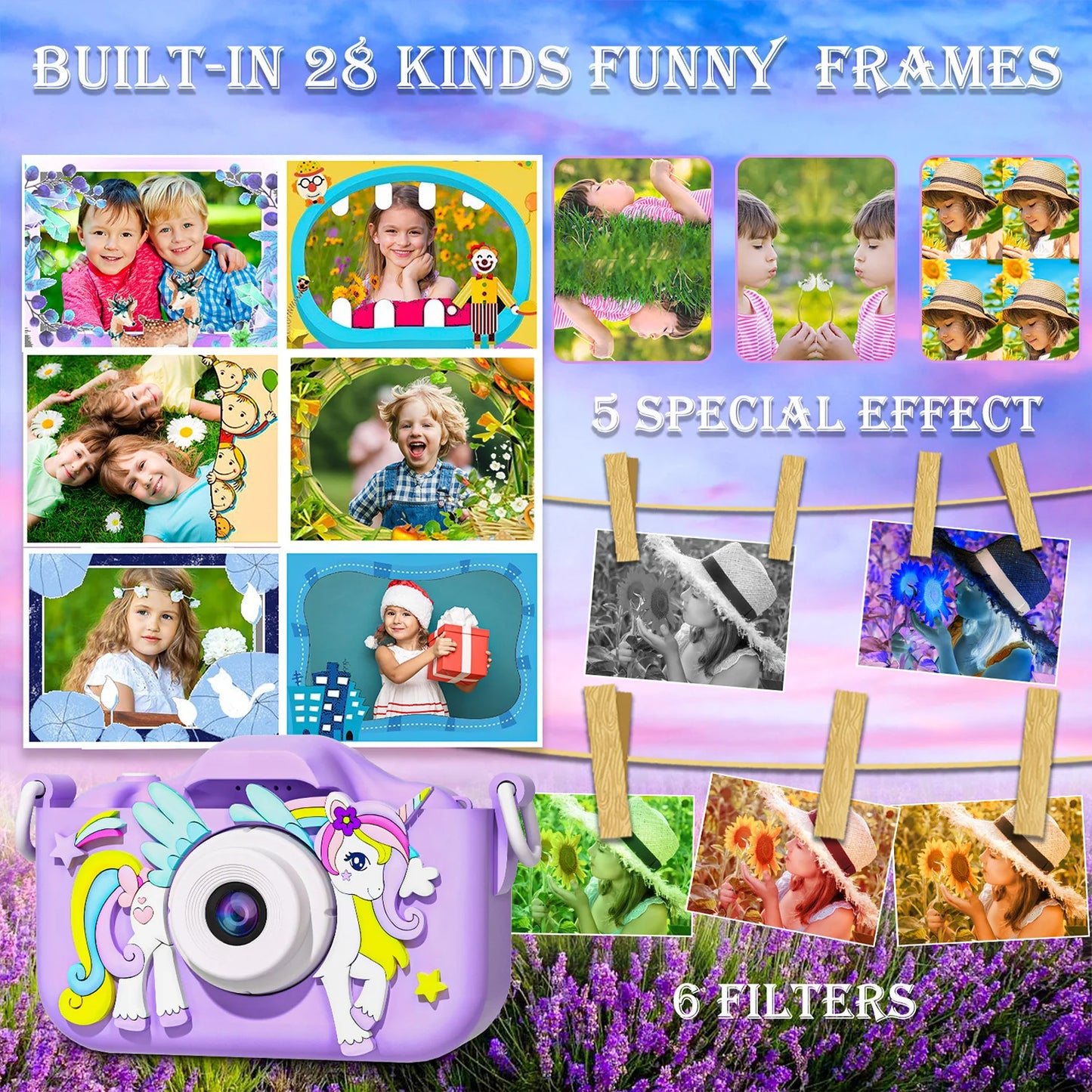 Adorable Unicorn Mini Kids Camera ππΈ - Capture Childhood Magic in 1080p HD!