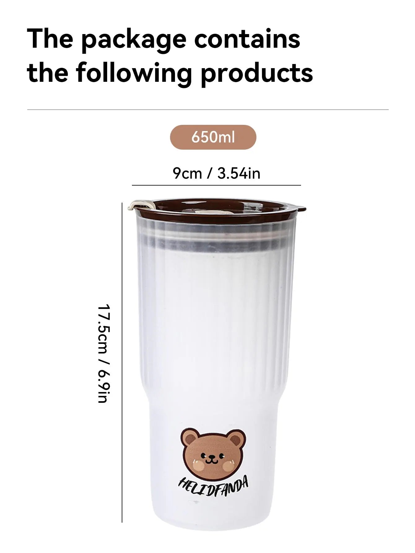 Kawaii 650ML Leak-Proof Coffee Mug ββ¨ - Adorable Portable Tumbler for Travel & Sports! ππ§
