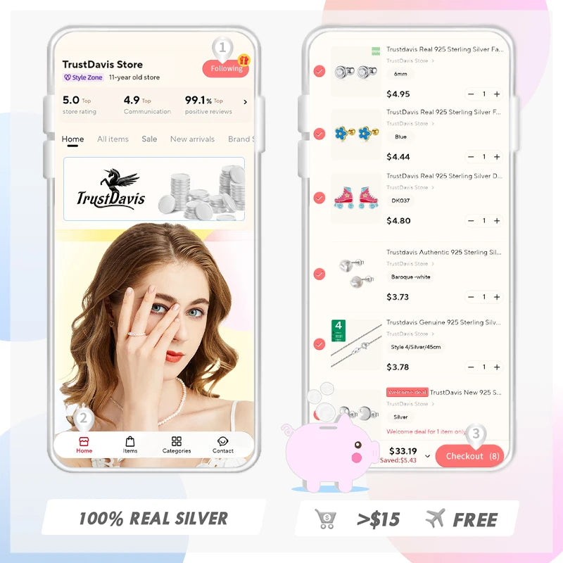 Kawaii Unicorn Stud Earrings πβ¨ | 925 Sterling Silver Cuties for Girls & Women ππ | Adorable Birthday Gift!
