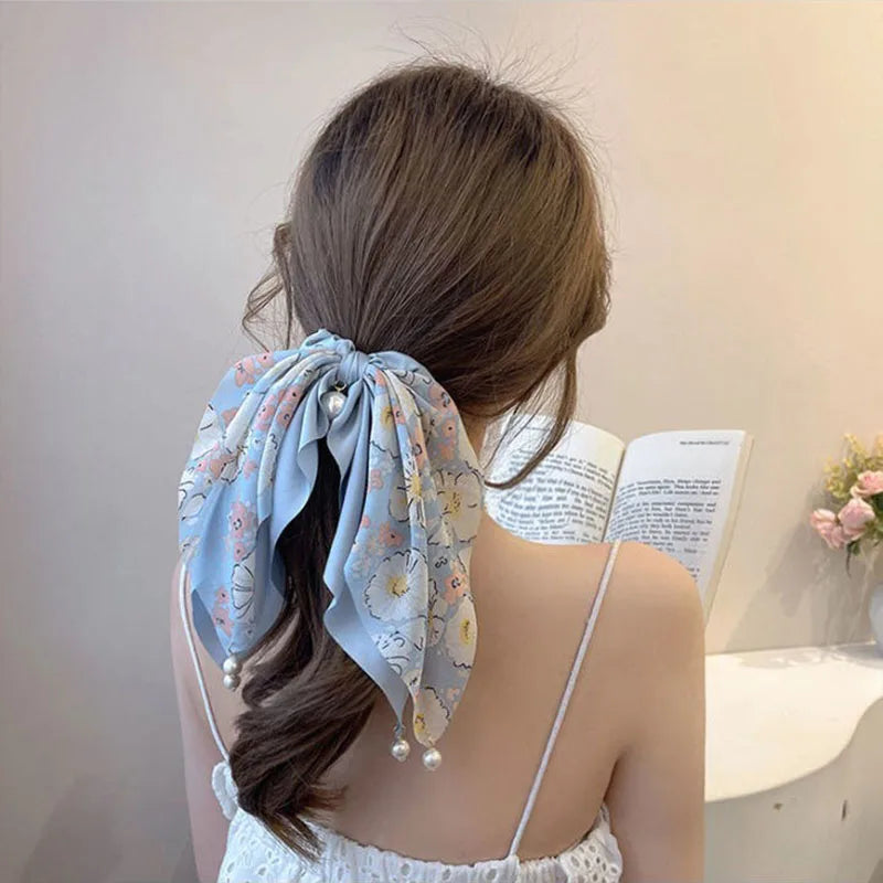 πΈβ¨ Charming Floral Bow Hair Band π | Sweet Elastic Ponytail Holder for Every Occasion! πΌπ - Pixie Quill