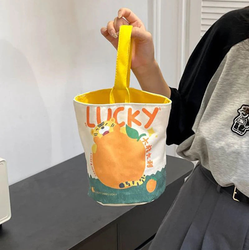 π¨β¨ Cute Critters Canvas Tote Bag - Adorable Art Print Shoulder Bag for Fun Adventures! πΎπ - Pixie Quill