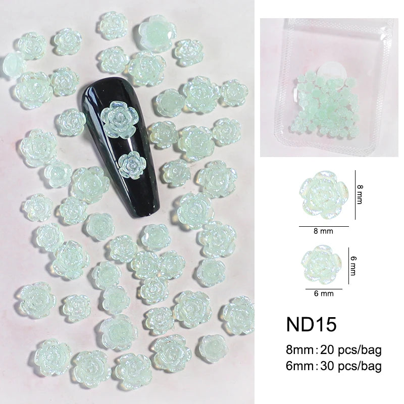 Cute Kawaii 3D Bear Bow Nail Art Charms β¨π - 30pcs Macaron Matte Resin Decorations for DIY Nail Designs! π
π»