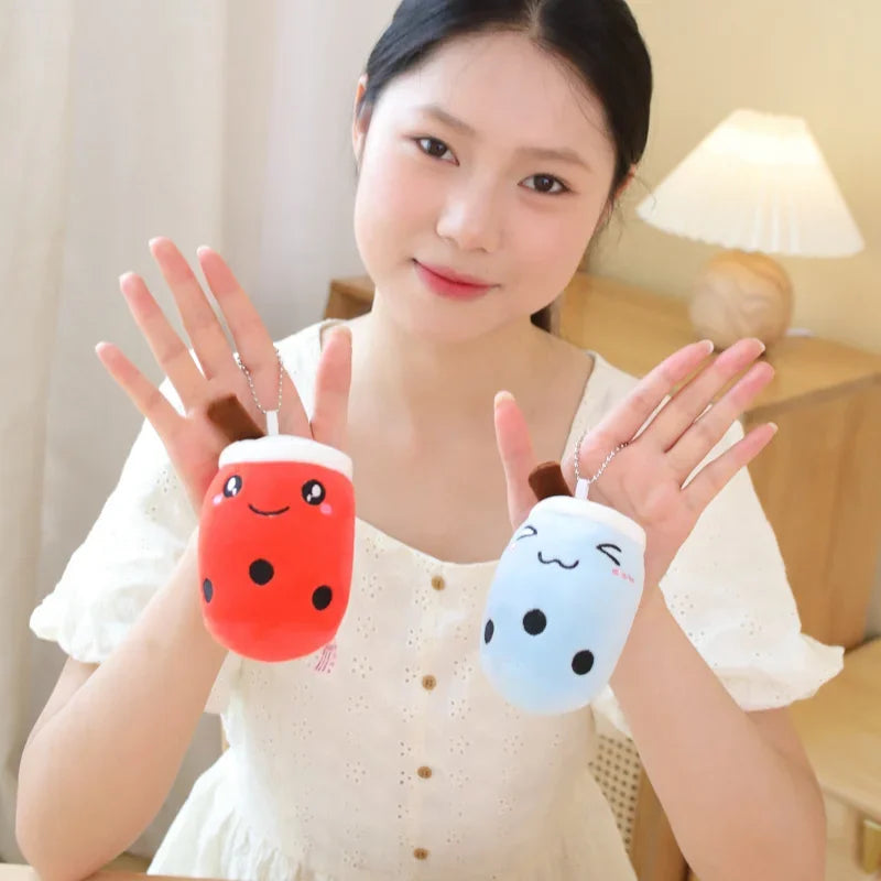 π₯€ Bubble Tea Buddy Plush Keychain π Delightful Boba Companion for Your Bag! π Perfect Gift for Girls! β¨ - Pixie Quill