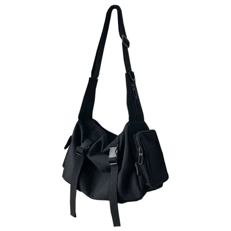 Kawaii Harajuku Canvas Crossbody Bag πβ¨ - Stylish & Spacious Messenger for Trendy Students! ππ