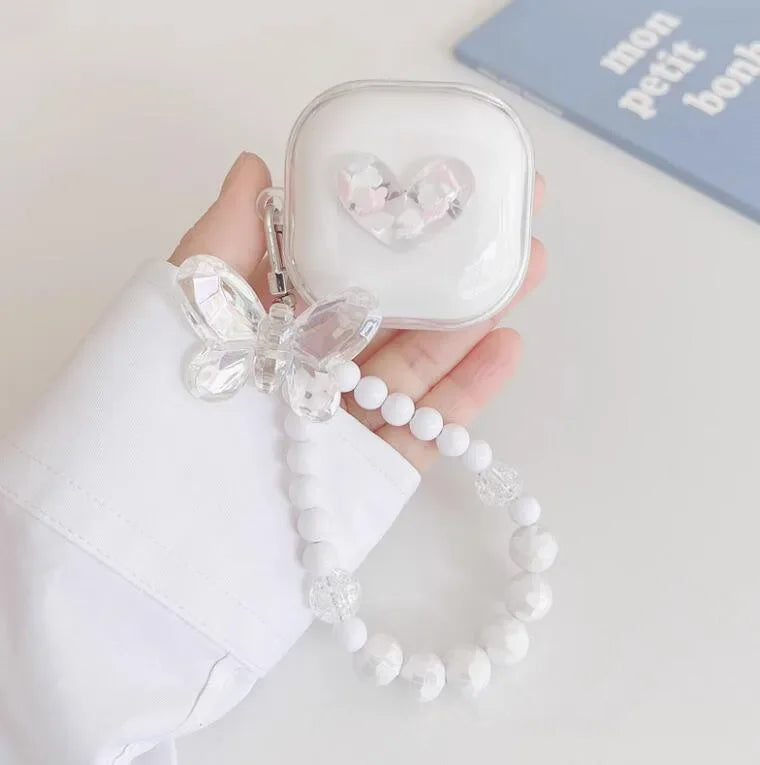 🥰 Adorable Cartoon Earbud Case 🎀 for Samsung Galaxy Buds | Cute Silicone Cover with Bracelet Charm 🌟 - Pixie Quill