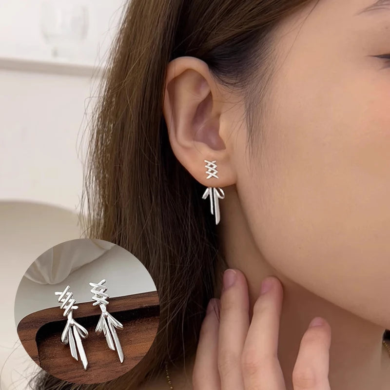 Kawaii Bow Knot Earrings β¨ | 925 Sterling Silver Tassel Jewelry for Women π | Perfect Gift for Her π