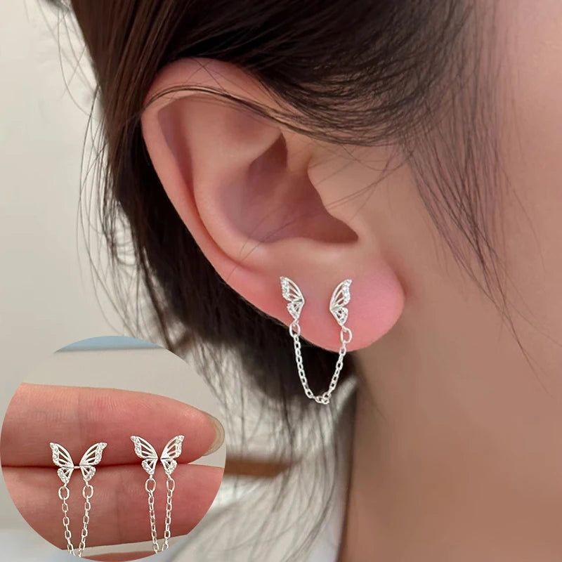 Kawaii Bow Knot Earrings β¨ | 925 Sterling Silver Tassel Jewelry for Women π | Perfect Gift for Her π