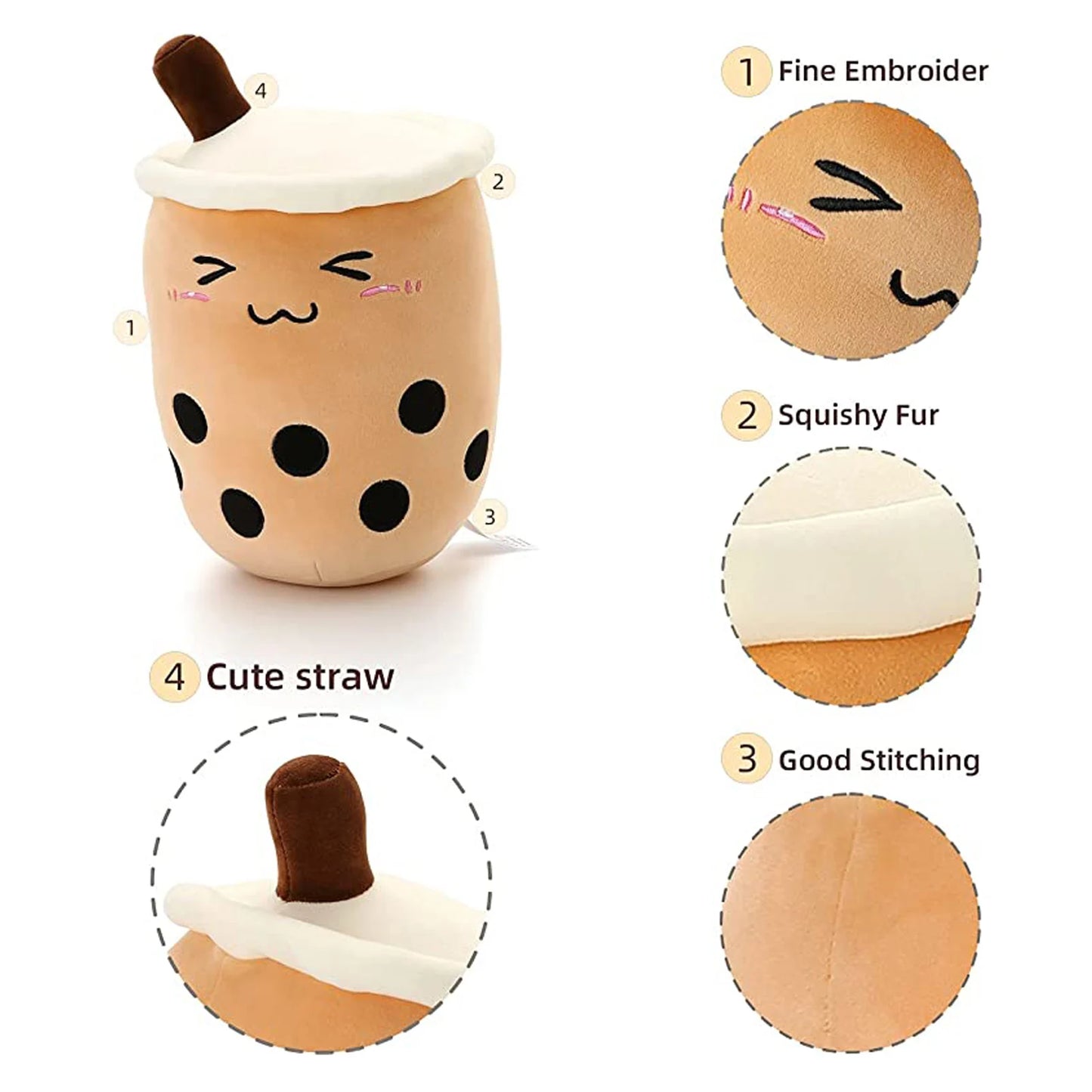 Bubble Tea Pals π΅π Cuddle Plushie - Soft 8.66" Snuggle Buddy! - Pixie Quill