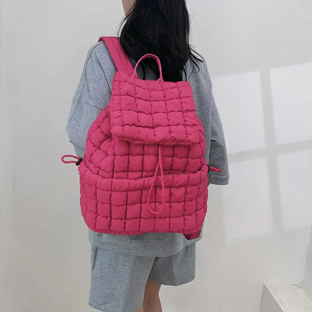 Kawaii Bubble Check 18L Backpack πβ¨ - Stylish Flap Top & Drawstring Closure for School & Travel! ππ