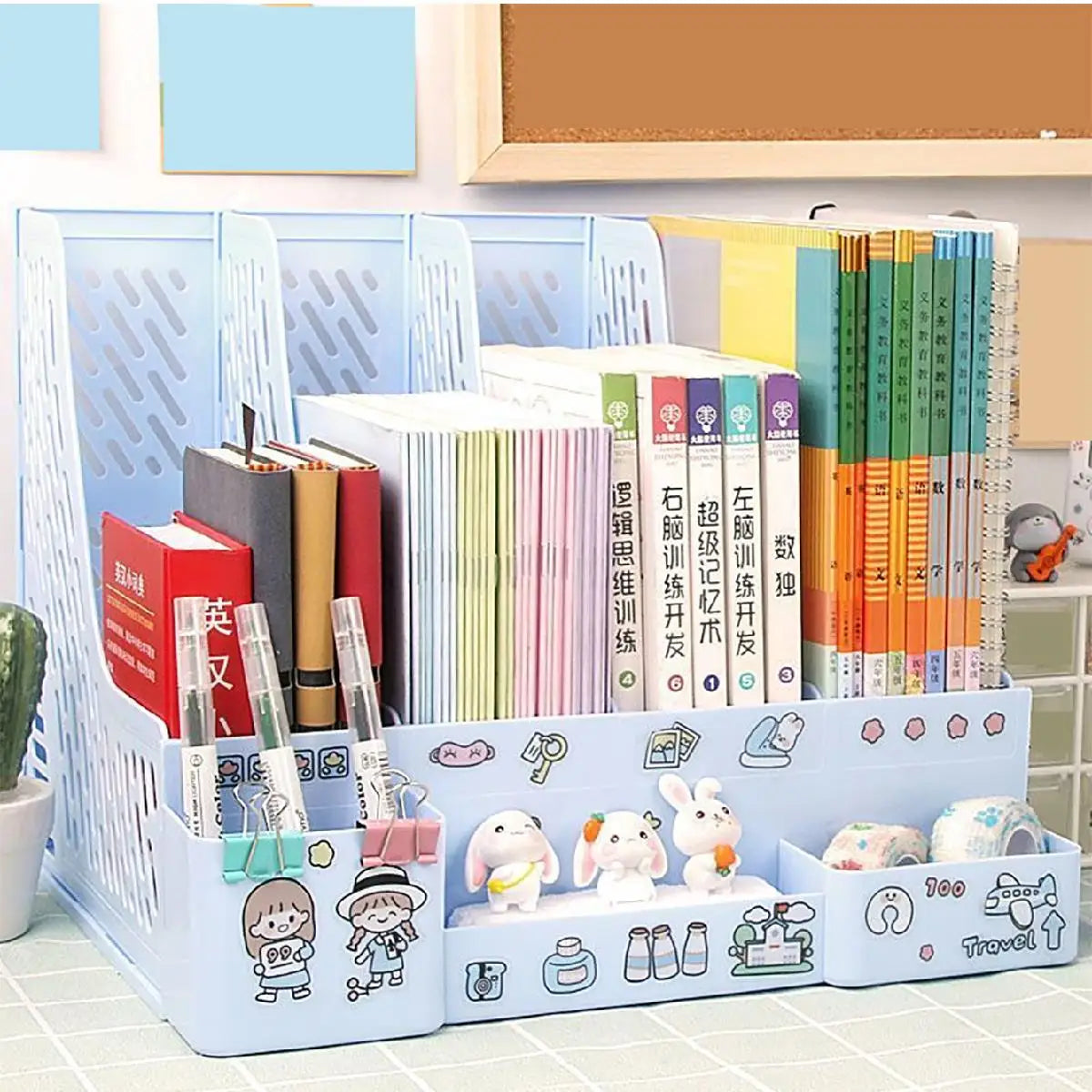Kawaii Multi-Color Desktop File Organizer ππβ¨