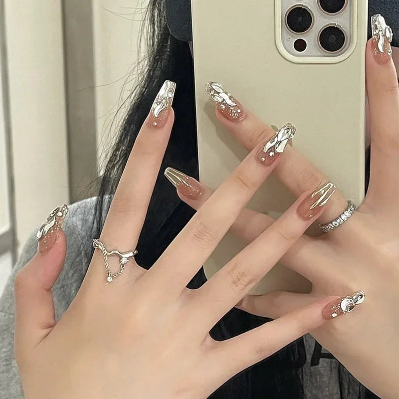 Kawaii 24pcs Pink Butterfly Press-On Nails π¦π | Jelly Gel False Nail Tips for Lovely Girls πΈβ¨ with Easy Application Tools