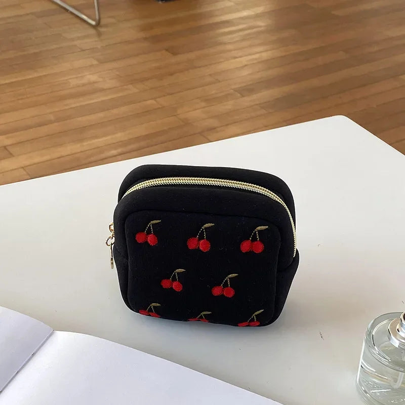 Kawaii Cosmetic Organizer Bag π | Cute Sanitary Pad & Makeup Holder πΈ | Portable & Washable Storage for Girlsβ¨