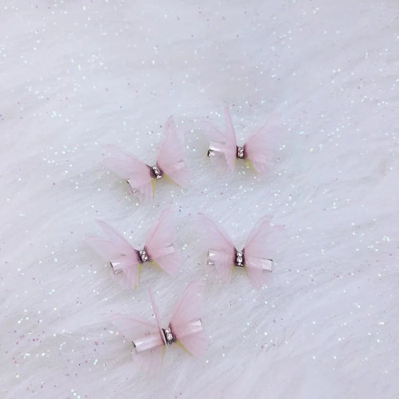 π 5PCS Adorable Princess Butterfly Hair Clips for Little Girls πβ¨