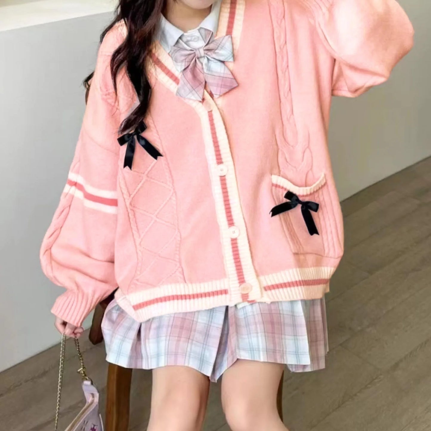 Kawaii Bow Cardigan πΈβ¨ | Cozy Knitwear for Autumn & Winter ππ | Stylish Women's Outerwear