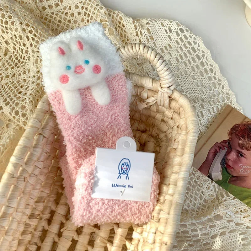 Charming Cartoon Cozy Socks for Women πβ¨ Autumn/Winter Delight! π§¦βοΈ Perfect Thermal Foot Hugs! π - Pixie Quill