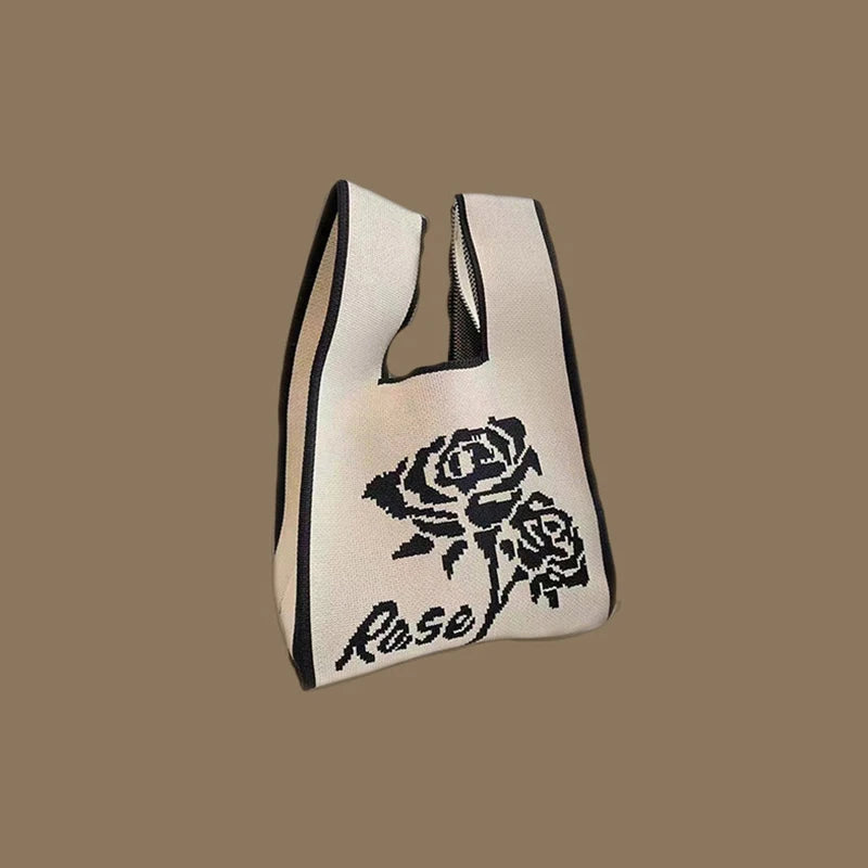Kawaii Knotted Mini Tote πΈβ¨ | Handmade Knit Wrist Bag for Stylish Shopping & Casual Outings ππ