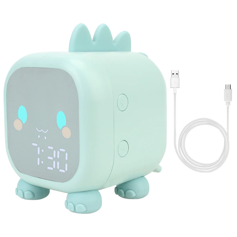 π Adorable Dinosaur Kids Alarm Clock π¦ | LED Night Light & Sleep Trainer with Temperature Display π | Perfect for Sweet Dreams! π