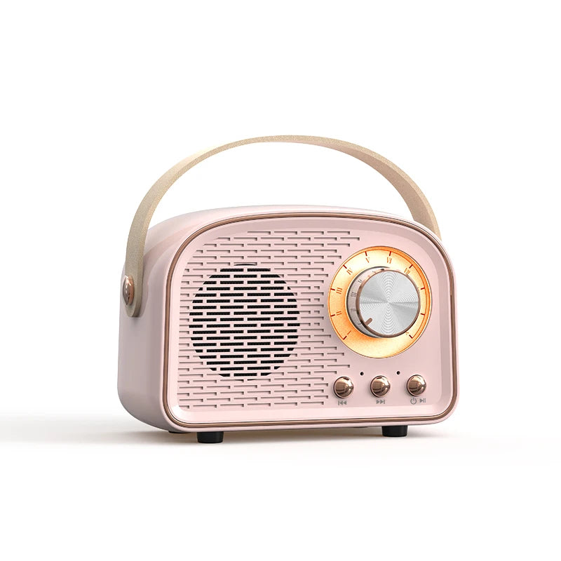 β¨ Kawaii Retro Mini Bluetooth Speaker πΆ Cute Portable Music Player with Subwoofer & FM Radio π Perfect Home Decor & Gift Idea!