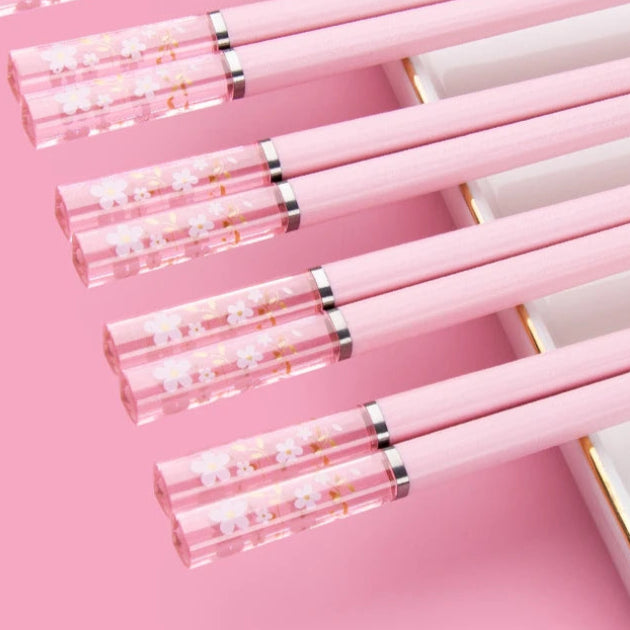 Kawaii Cherry Blossom Chopsticks πΈβ¨ | Non-Slip Eco-Friendly Sushi Sticks π£π