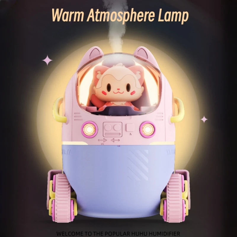 Kawaii Cartoon USB Humidifier πβ¨ - Adorable Ultrasonic Aroma Diffuser with Cozy Warm Light for Home & Office! πΈπ§