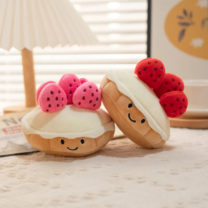 π° Strawberry Muffin Plushie Delight π Squishy Snack Buddy for Kids & Parties! π