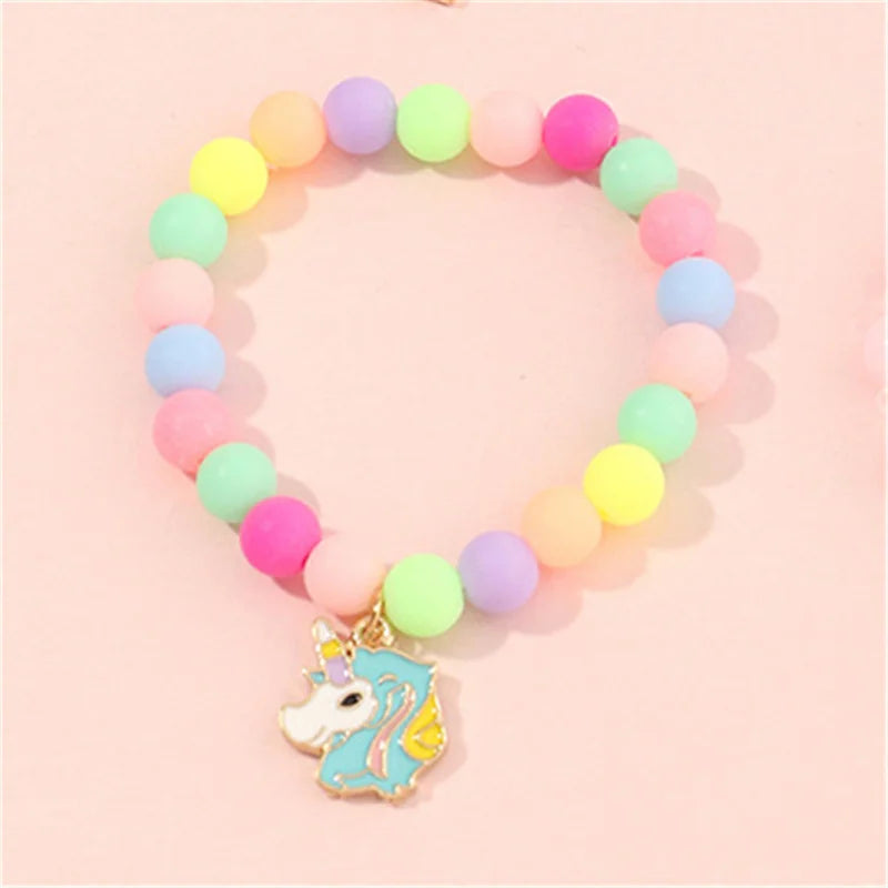 💖 Adorable Kawaii Popcorn Beads Bracelet 🌈 for Girls - Whimsical Friendship Jewelry 🌟