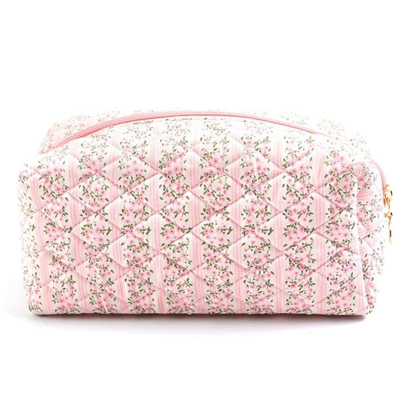Kawaii Floral Makeup Bag πΈβ¨ | Cute Portable Cosmetic Pouch for Travel & Storage π | Perfect Gift for Sweet Girls & Women π
