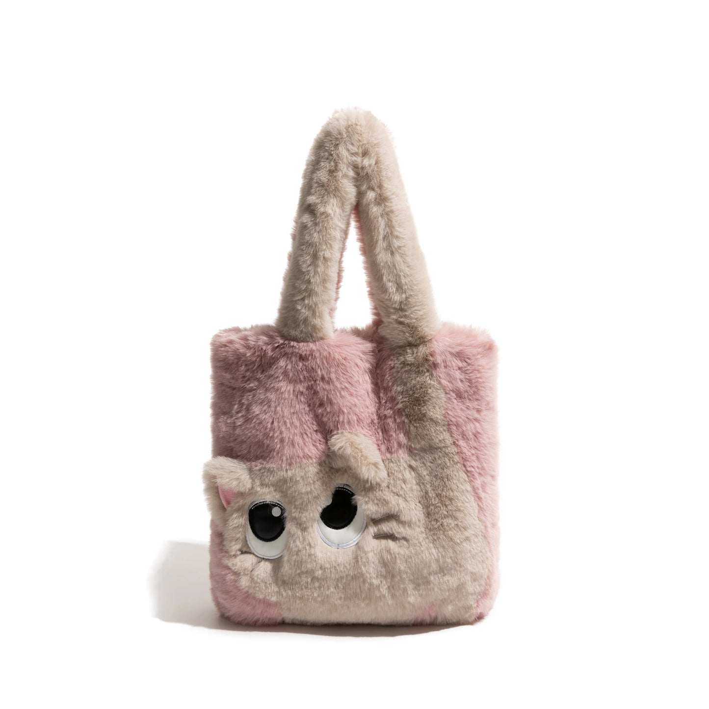 Kawaii Animal Print Plush Hobo Bag 🐾✨ - Cute & Cozy Shoulder Purse for Winter Shopping! 👜💖