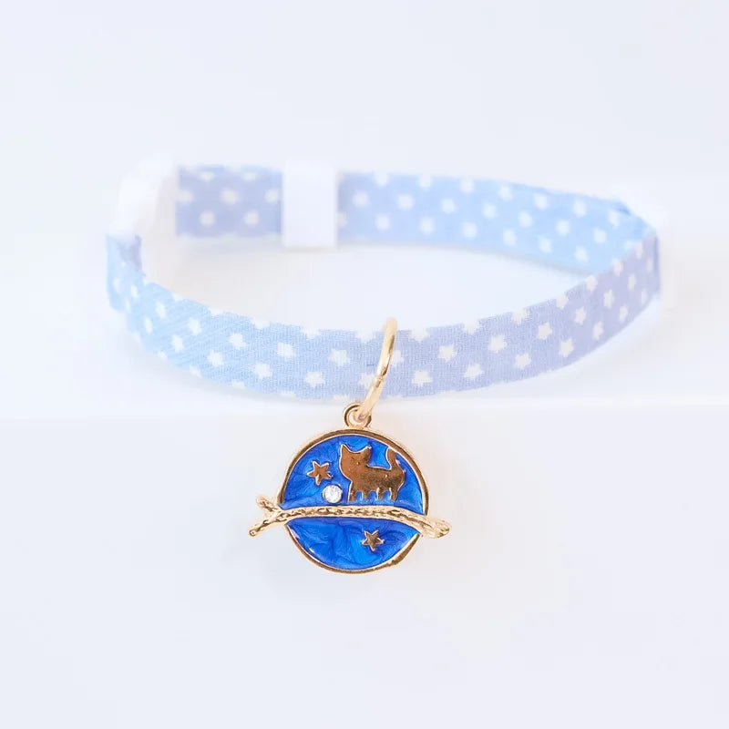 πΎ Adorable Cat & Puppy Breakaway Collar with Bell π - Adjustable 18-48CM Cutie! πΆπ±