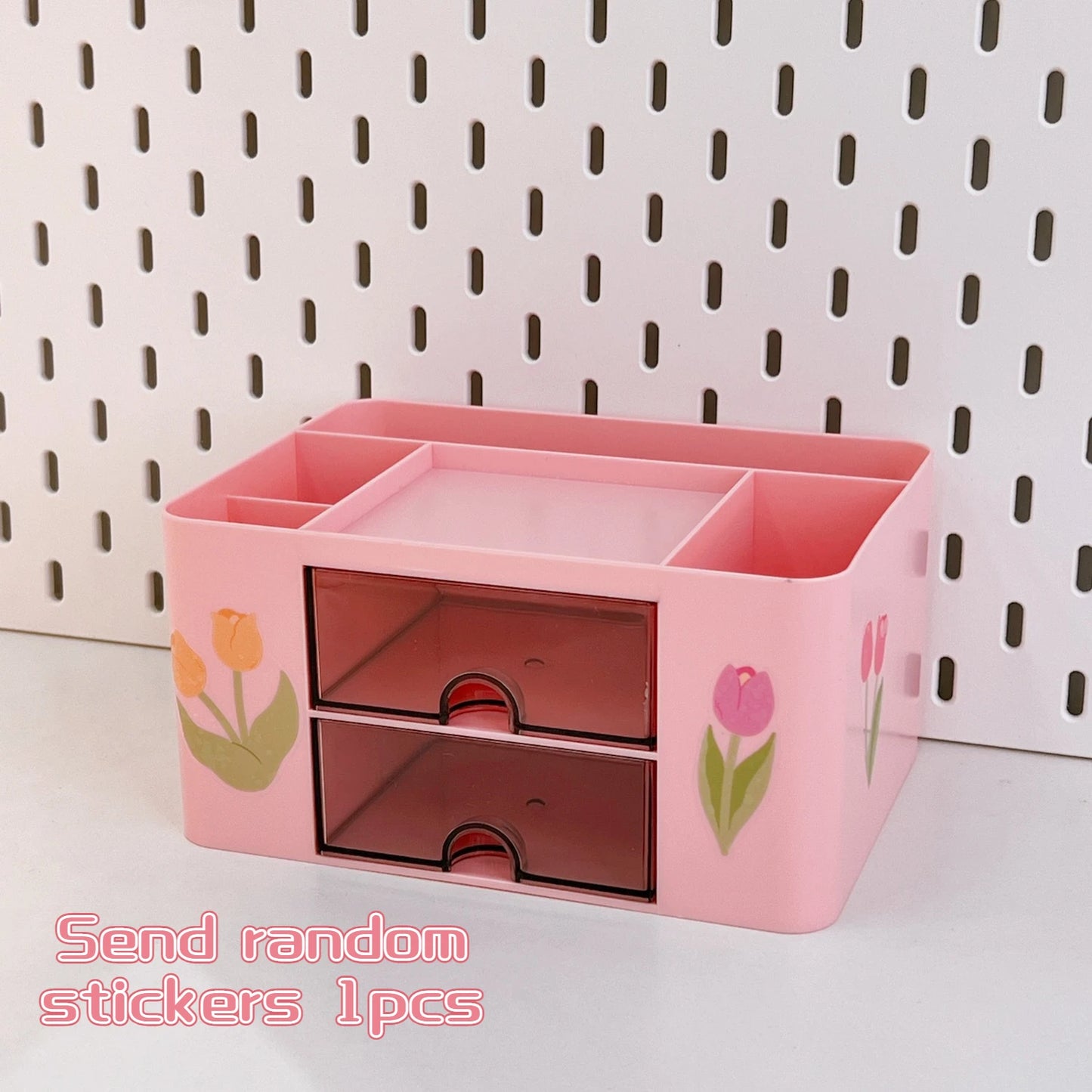 Kawaii Desktop Pen Holder πβ¨ Cute Storage Box with Drawer for Office & School Supplies ποΈπ