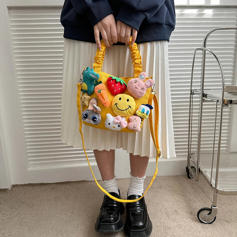 Kawaii Cartoon Sling Bag πβ¨ Adjustable Strap Large Capacity Crossbody Tote for Fun Adventures ππ