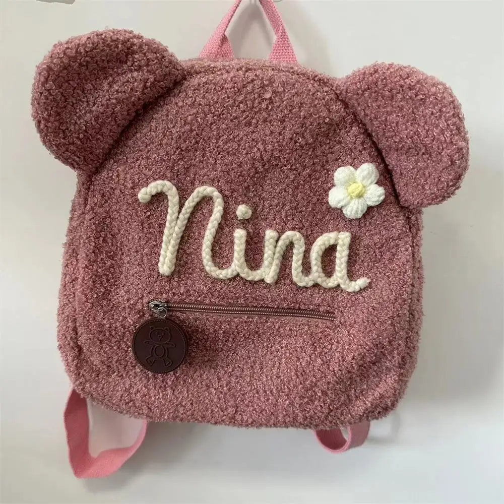 Personalized Kawaii Teddy Bear Backpack π§Έβ¨ - Custom Embroidered Kids' School Bag π - Perfect for Birthdays & Children's Day Gifts! ππ