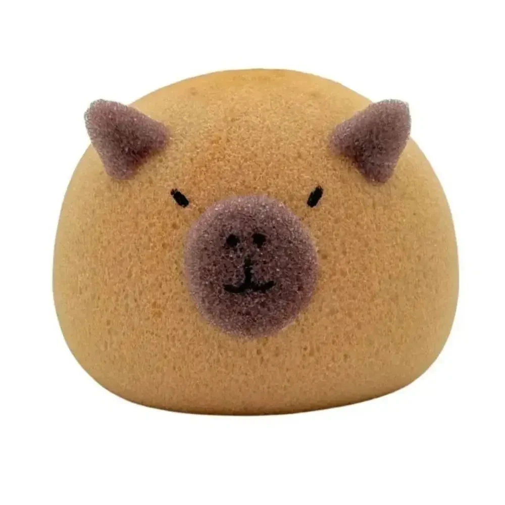 Kawaii Capybara Bath Sponge Ball πβ¨ β Adorable Body Exfoliator for Baby Showers & Home Spa Fun! π§Όπ