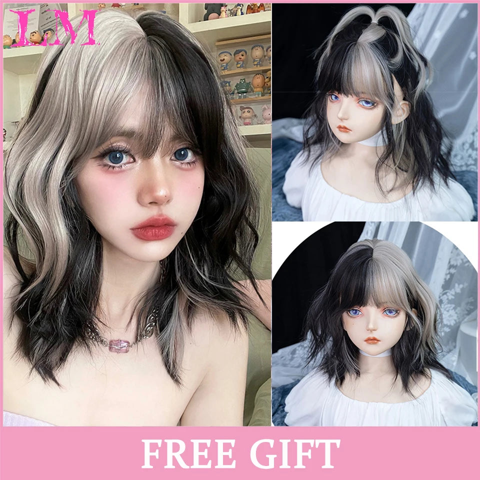 Kawaii Ombre Pink Wavy Wig πβ¨ | Heat Resistant Hair for Cosplay & Daily Fun! ππΈ