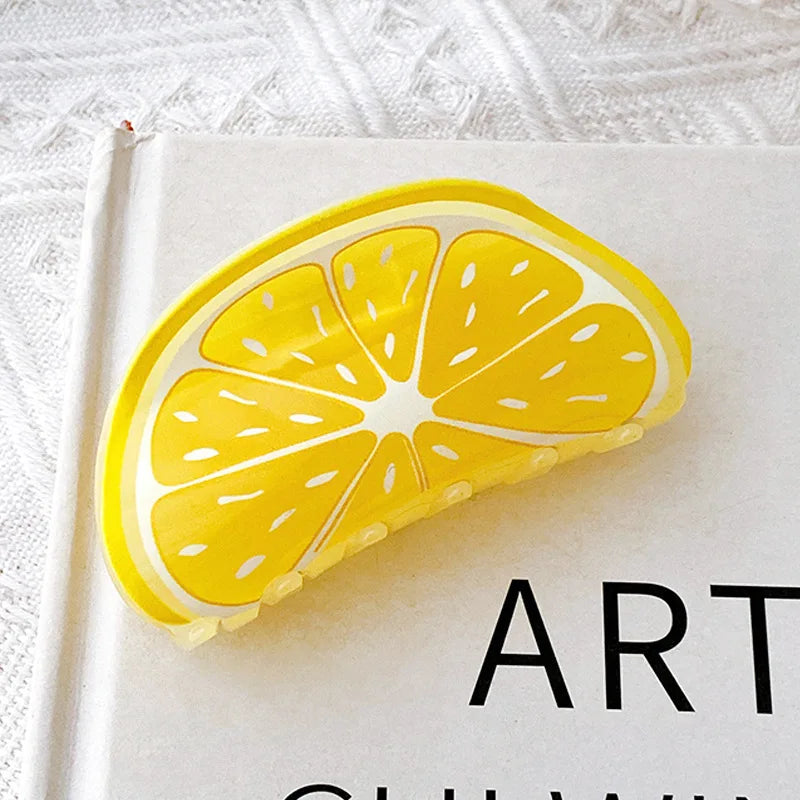 π Sweet Slice Fruit Hair Claw Clips for Trendy Girls π Cute Crab Style Accessories! π