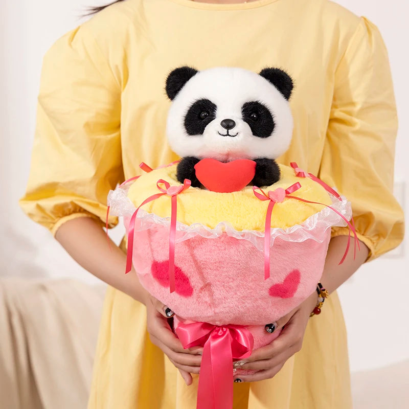 Kawaii Plushie Bouquet 🐼💖 - Comfy and Cute Hug Pillow for Couples & Special Occasions!
