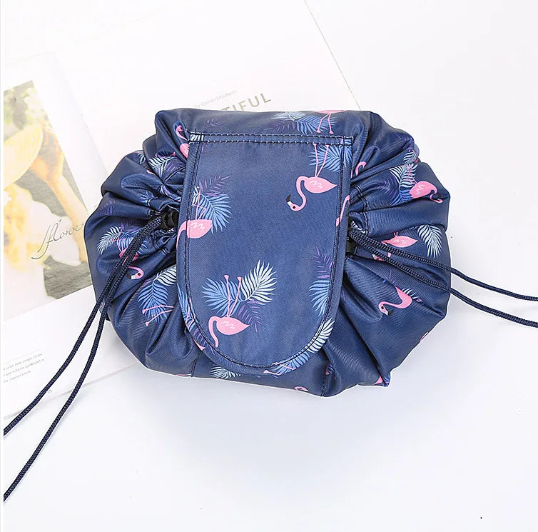 Kawaii Floral Drawstring Makeup Bag πΈβ¨ | Portable Waterproof Cosmetic Pouch for Travel & Toiletries ππ