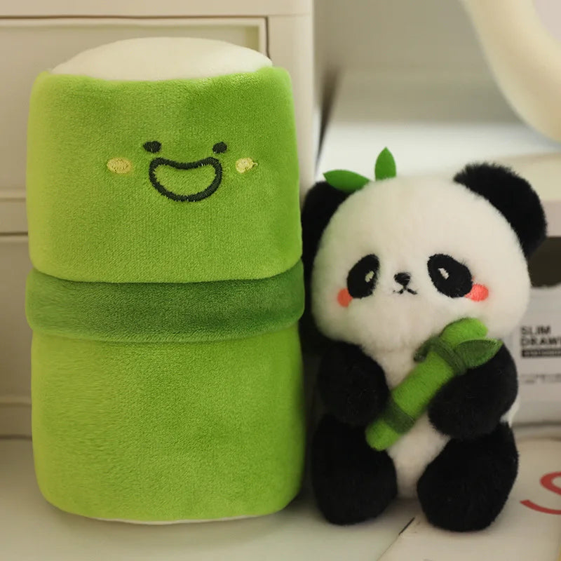 Fluffy Bamboo Panda Plushie πΌβ¨ Cute 10cm Pendant for Bags & Birthdays! ππ
