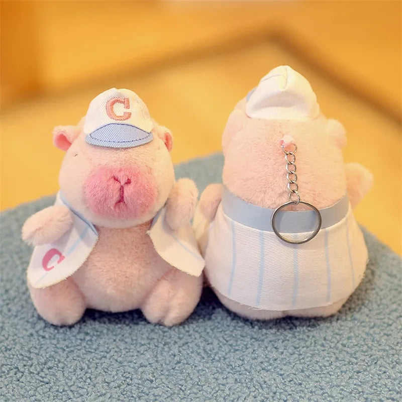 Kawaii Capybara Plush Keychain πΎ | Adorable Fluffy Bag Pendant π | Perfect Gift for Kids & Party Fun π