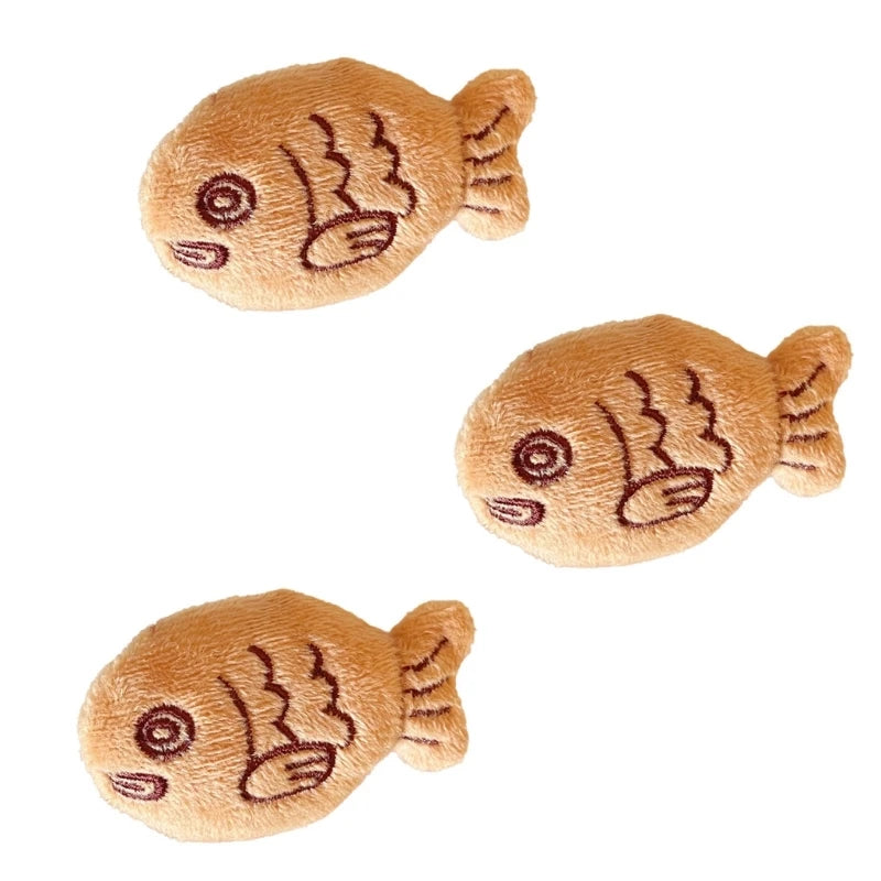Kawaii Taiyaki Fish Brooch πβ¨ Cute Plush Lapel Pin Set - Adorable Jewelry for All Ages! π