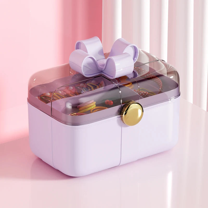 Kawaii Kids' Jewelry Organizer Box 🌈✨ - Adorable Large Capacity Storage for Little Treasures! 🦄💖