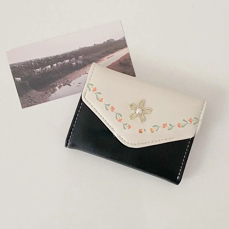 Kawaii Floral Coin Purse πΈβ¨ Cute PU Leather Wallet for Women ππ